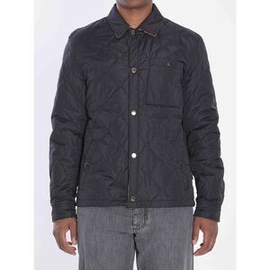 Burberry Men Reversible Overshirt In Quilted Nylon